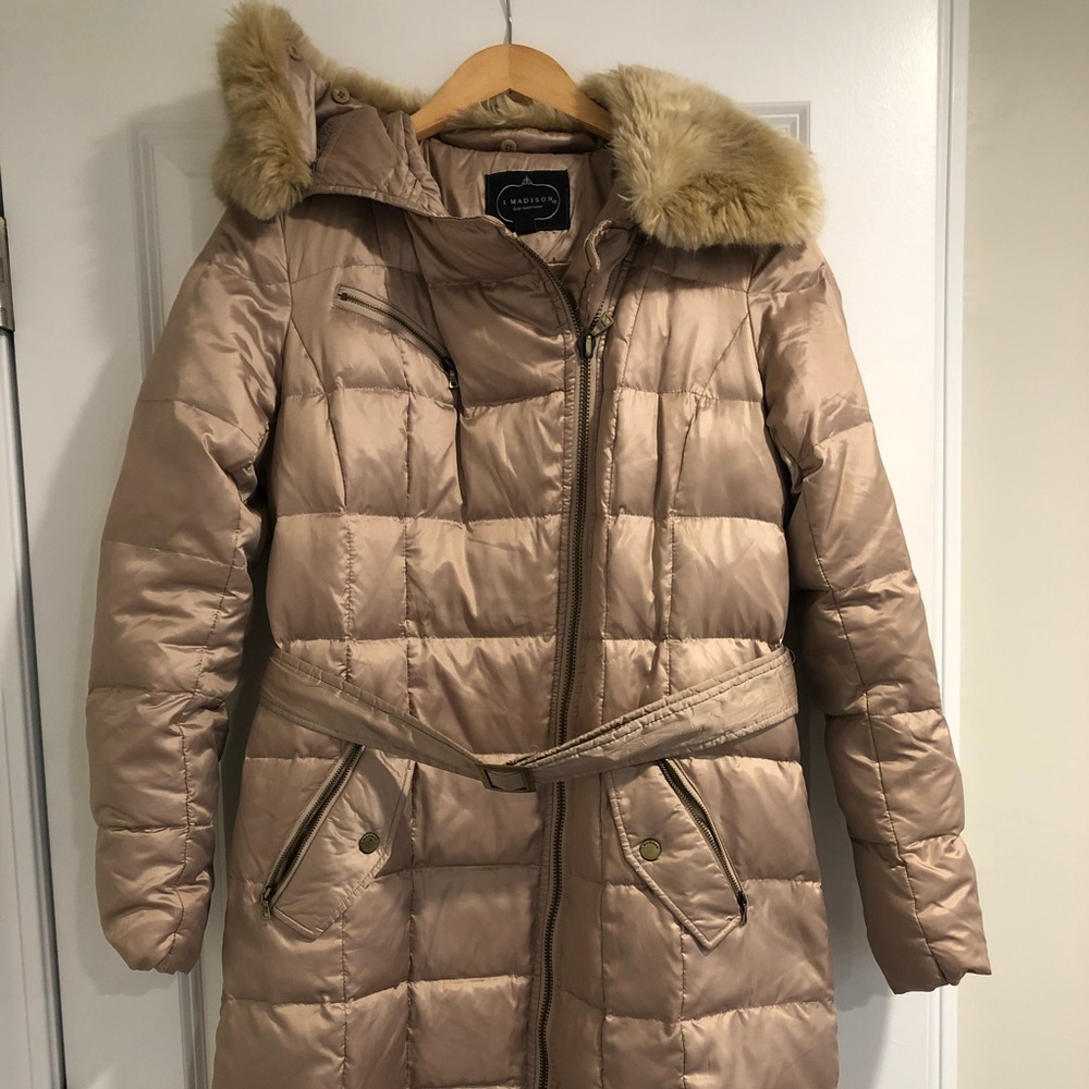 Maddison down puffer Coat/jacket For Women - Quilted Winter Coat w/Faux Fur Hood
